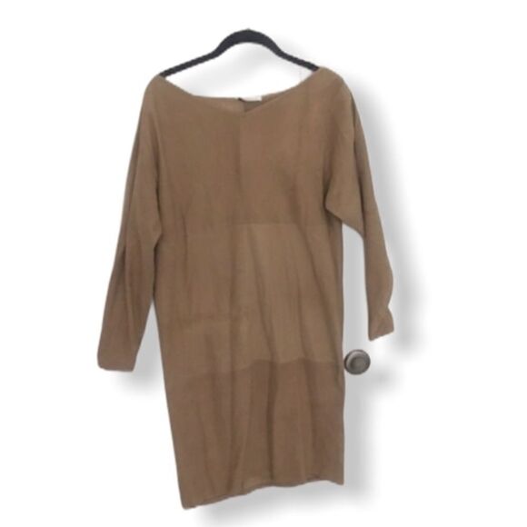 Calvin  Klein SZ 10 Suede dress - Picture 2 of 5